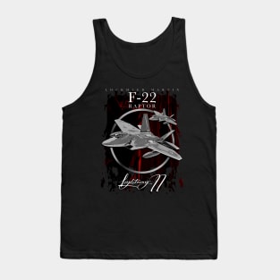 Lockheed Martin F-22 RAPTOR US AIR FORCE Fighterjet Tank Top